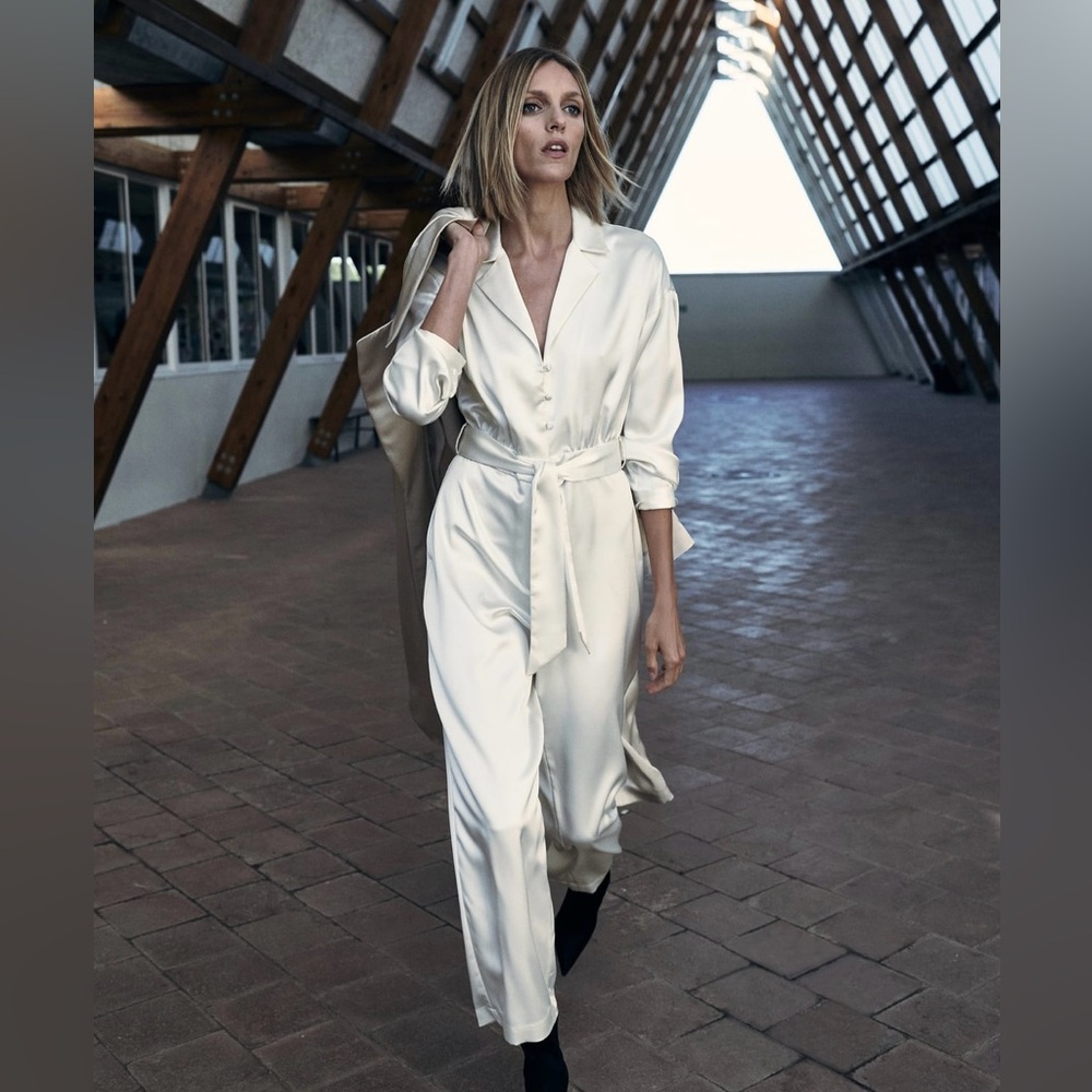 Zara Satin Effect Jumpsuit